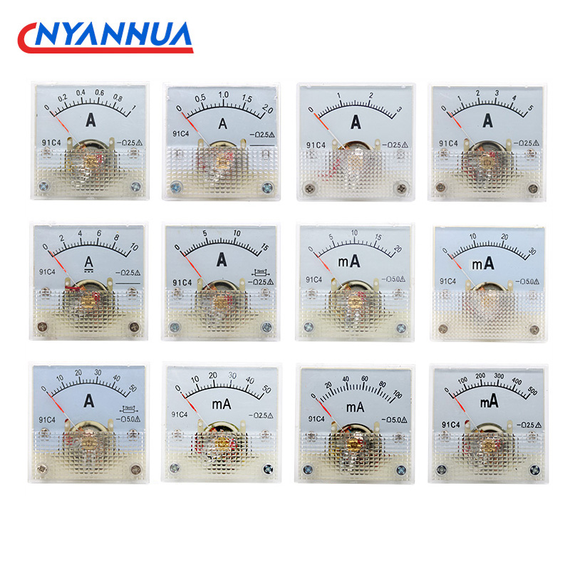 Analog Meter Gauge - 91C4-A الحالي متر مقياس التناظرية DC