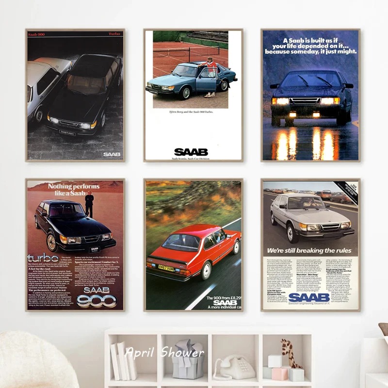 Vintage Collectible Posters - ملصقات سيارات تربو كلاسيكية كلاسيكية ،