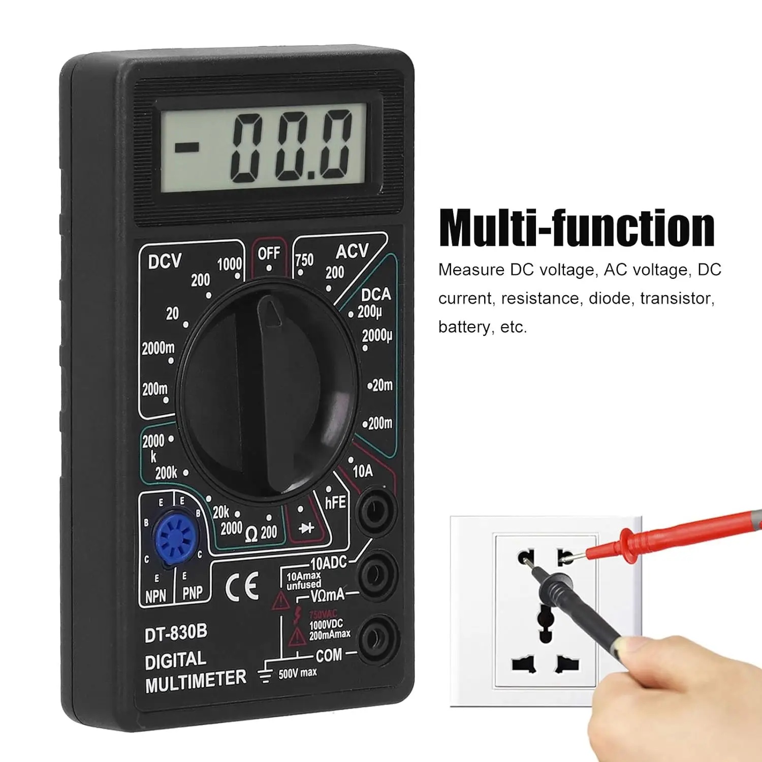 جهاز اختبار رقمي متعدد الوظائف - مراجعة Analog Meter Gauge وسعره