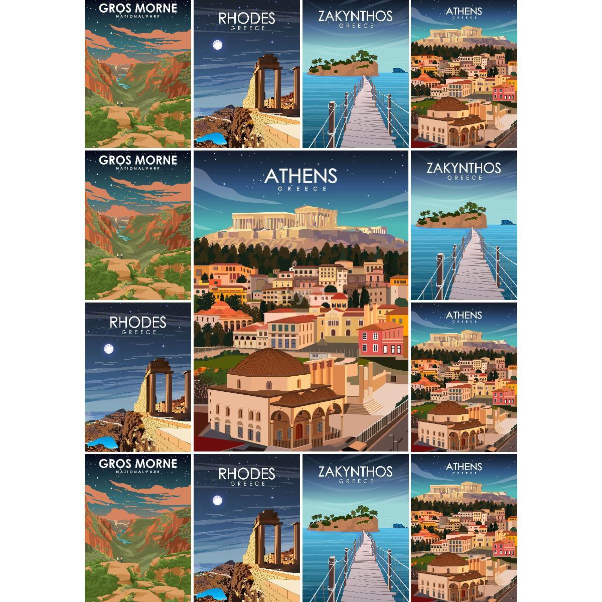 طباعة ملصق السفر للتصميم الداخ - مراجعة Vintage Collectible Posters وسعره