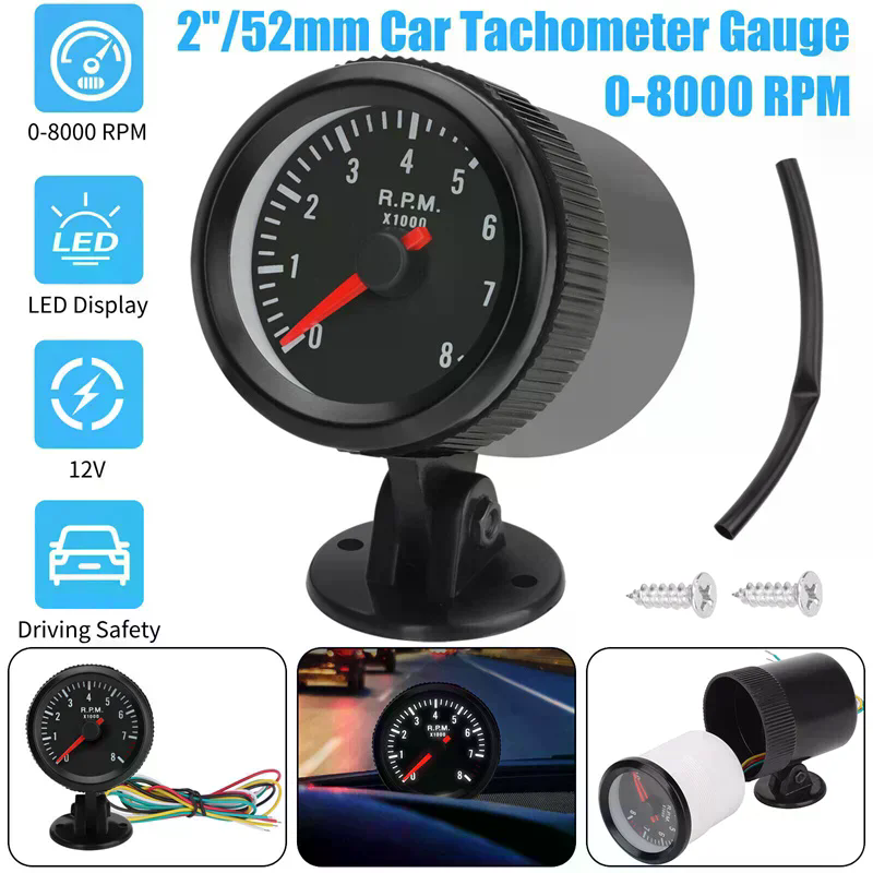 عداد سرعة دوران المحرك للسيارة - مراجعة Analog Meter Gauge وسعره