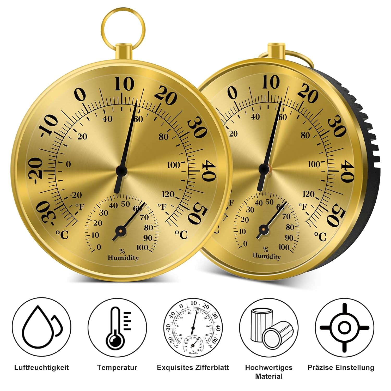 10 سنتيمتر الجدار ميزان الحرار - مراجعة Analog Meter Gauge وسعره