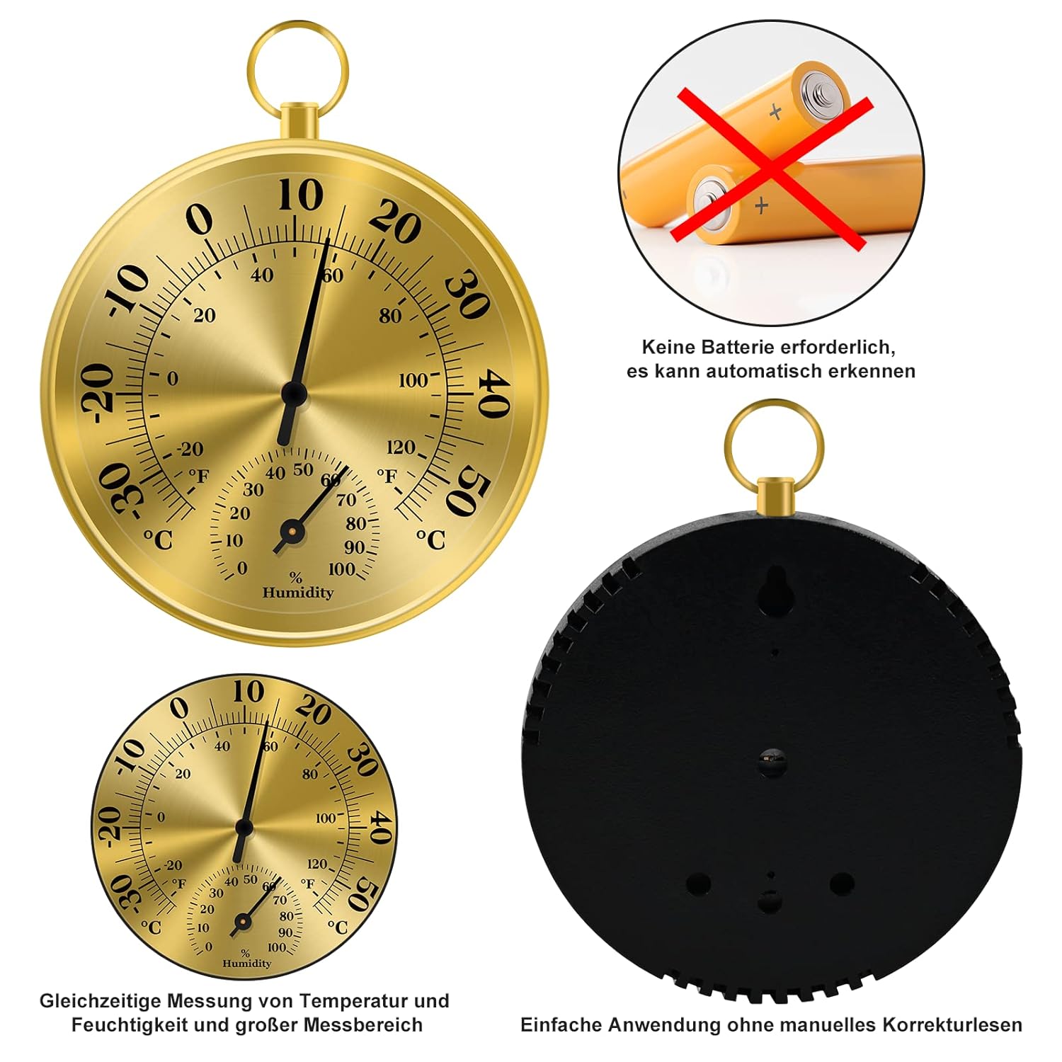 10 سنتيمتر الجدار ميزان الحرار - مراجعة Analog Meter Gauge وسعره
