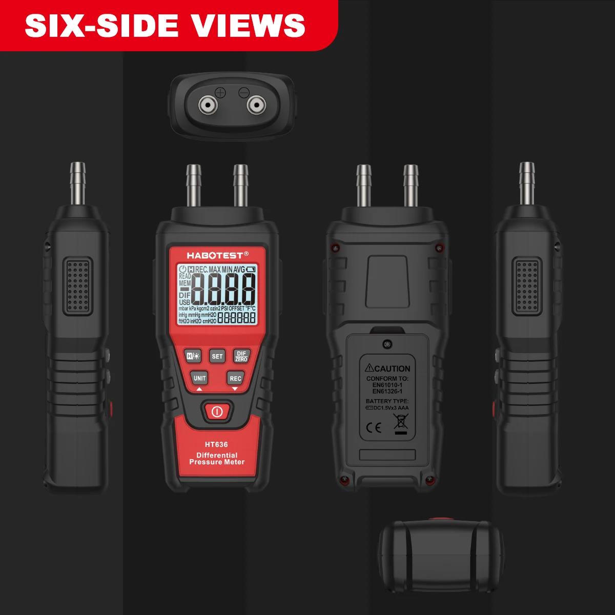HABOTEST HT636 مقياس الضغط الر - مراجعة Analog Meter Gauge وسعره