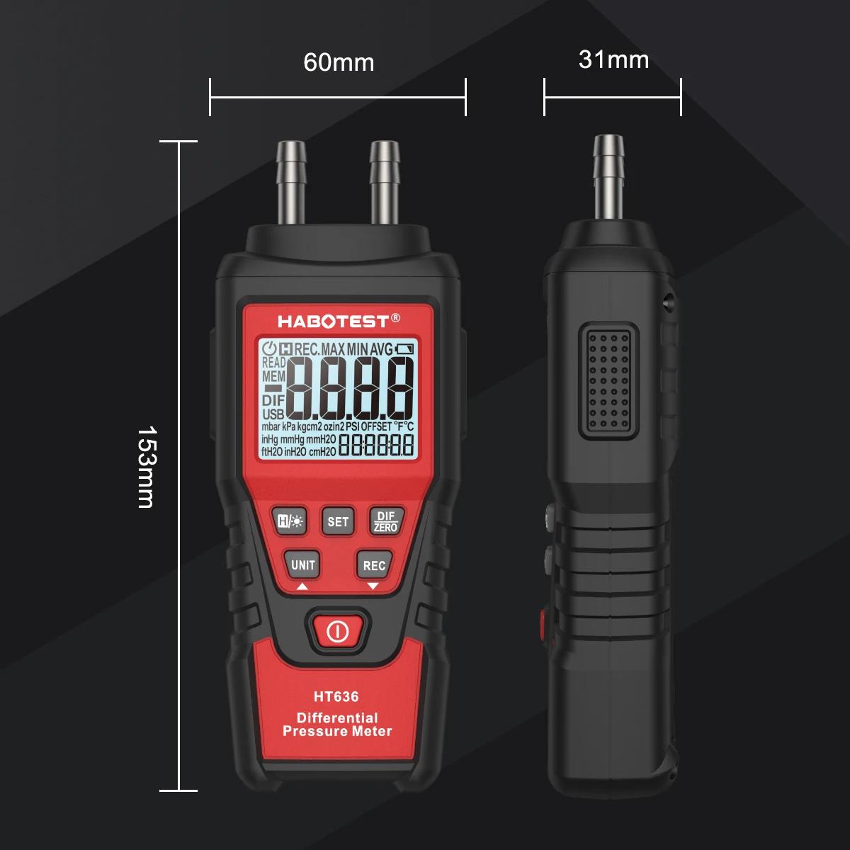 HABOTEST HT636 مقياس الضغط الر - مراجعة Analog Meter Gauge وسعره