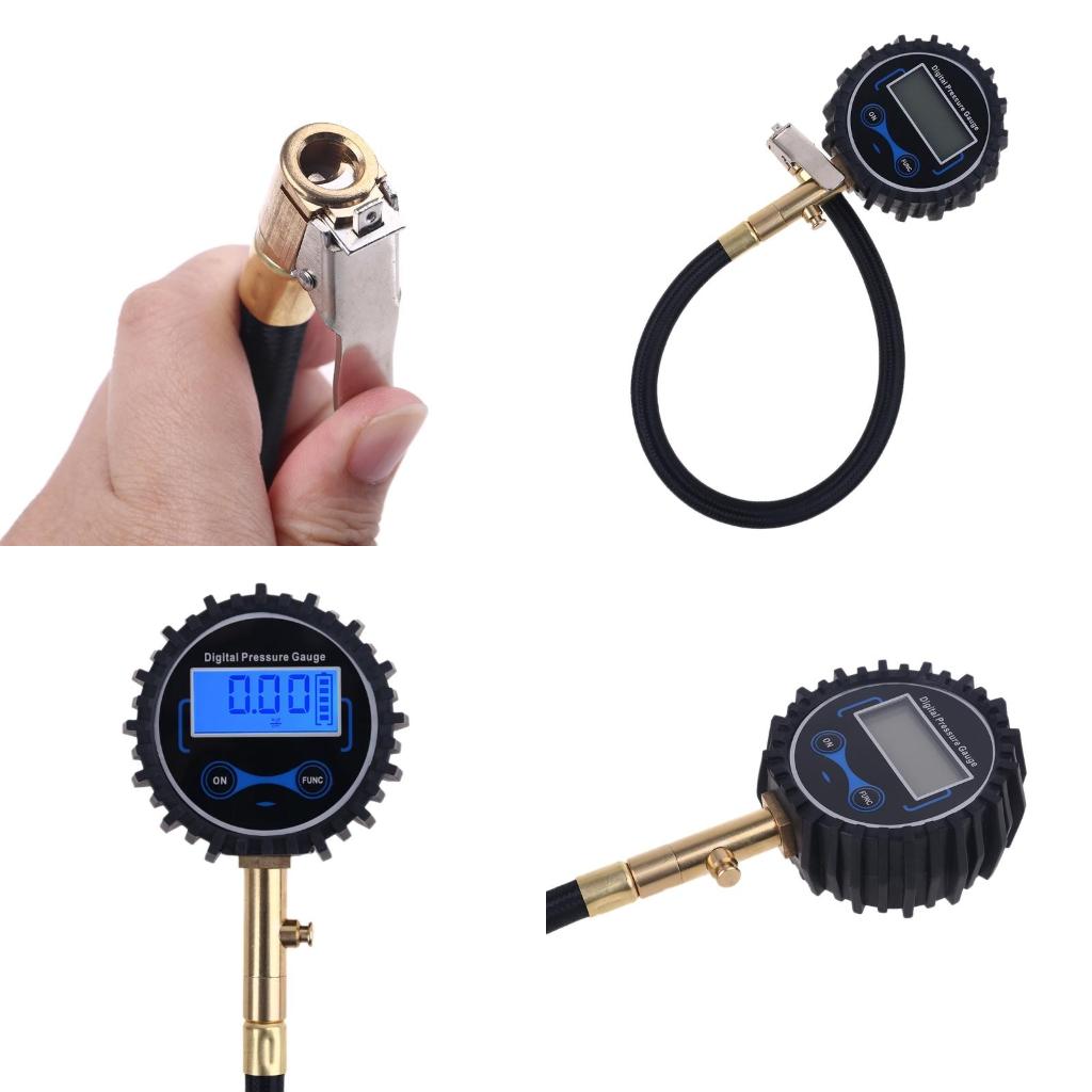 مقياس ضغط الإطارات مع مشبك سري - مراجعة Analog Meter Gauge وسعره