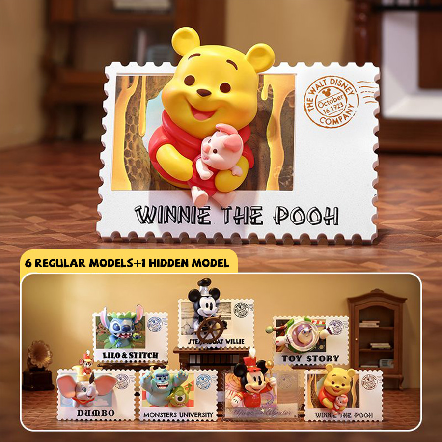 مينيسو ديزني صندوق مفاجآت سلسل - مراجعة Collectible Vintage Disney Stamps وسعره