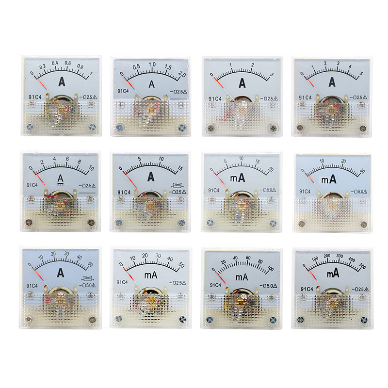 91C4-A الحالي متر مقياس التناظ - مراجعة Analog Meter Gauge وسعره